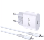 Alimentatore caricabatterie USB type C/Lightning 9V-2A/12V-1.67A PD20W JB010 F2170