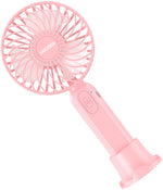 Ventilatore ricaricabile portatile con supporto da tavolo rosa KSC-1510 F2580
