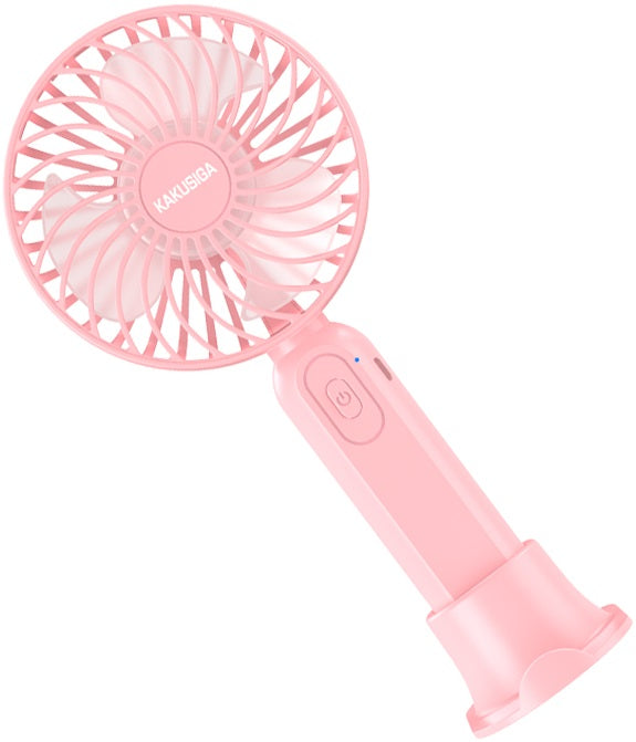 Ventilatore ricaricabile portatile con supporto da tavolo rosa KSC-1510 F2580