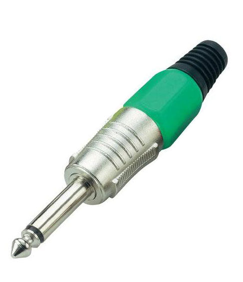 Connettore Jack 6.3mm mono - verde