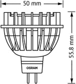 Lampadina spirale 8W GU5.3 luce calda 621 lumen Osram 4052899944404 405289994440 N030