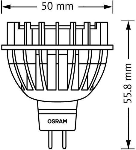 Lampadina spirale 8W GU5.3 luce calda 621 lumen Osram 4052899944404 405289994440 N030