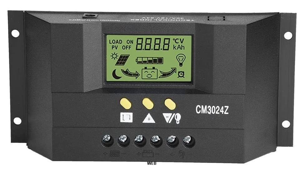 Regolatore di Carica Solare PWM 12/24 V 30A