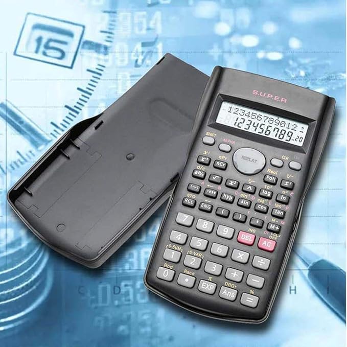 Calcolatrice scientifica con display a 2 linee e 240 funzioni KK-82MS-B 6975391430078 WB638