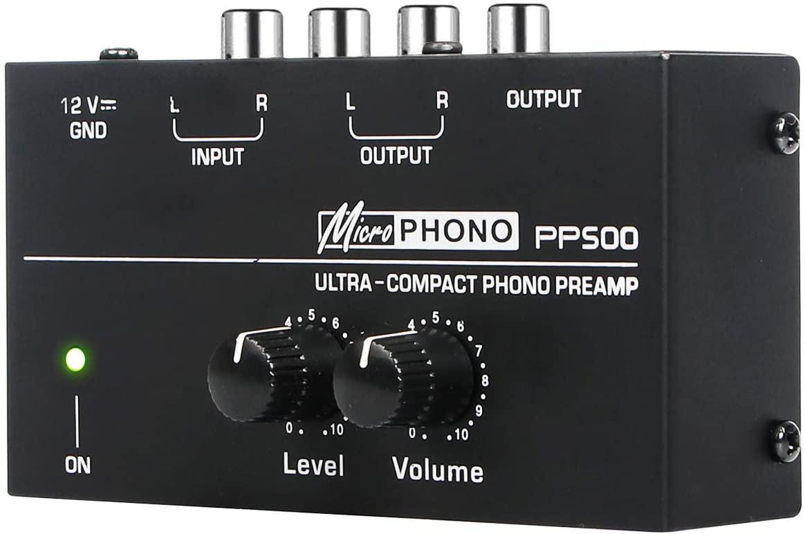 Preamplificatore  per giradischi con controlli