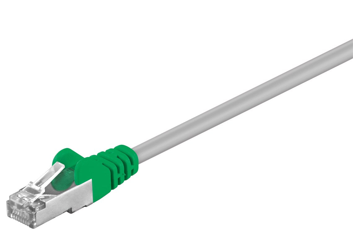 CAT 5e F/UTP cavo incrociato grigio Verde