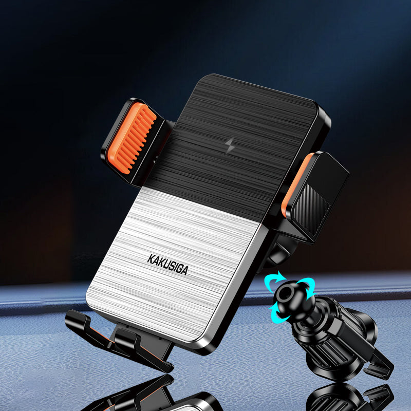 Supporto auto con ricarica wireless 15W e chiusura elettrica per bocchetta aria 6921042141992 KSC-1187 F4600