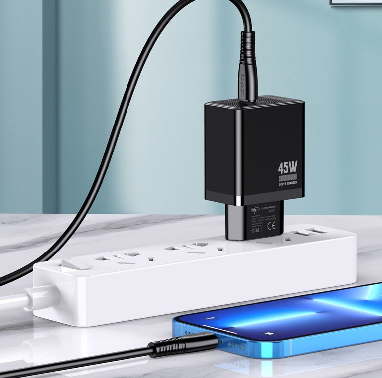 Caricabatterie ricarica rapida con cavo USB Type C - Lightning nero 1m JB092 6921042144801 JB092 F4395Caricabatterie ricarica rapida con cavo USB Type C - Lightning nero 1m JB092 6921042144801 JB092 F4395