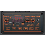 Cassa acustica ricaricabile luci LED 2x8" 30W Bluetooth/USB/FM JD031