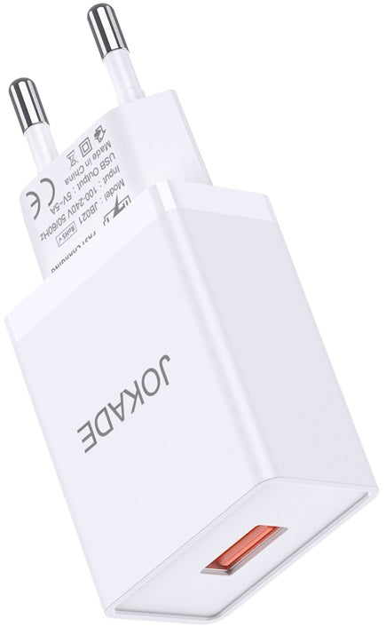 Caricabatterie USB 5V 3A bianco JB047 F2620