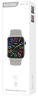 Smartwatch sportivo grigio IP68 con cardiofrequenzimetro e display 2,01" KSC-1138 6921042152271 F4835