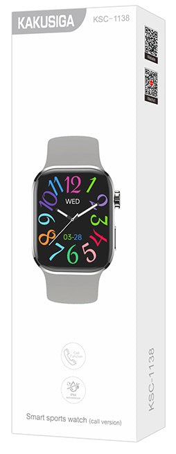 Smartwatch sportivo grigio IP68 con cardiofrequenzimetro e display 2,01" KSC-1138 6921042152271 F4835