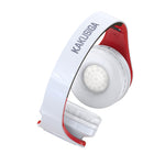 Cuffie ad archetto Bluetooth con ingresso scheda SD rosse e bianche KSC-728 6921042122472 F4065
