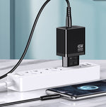 Caricabatterie ricarica rapida con cavo USB Type C nero 1m JB092 6921042144832 JB092 F4400