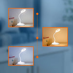 Lampada LED touch da tavolo ricaricabile 5W luce calda/naturale/fredda KSC-1504 F2760