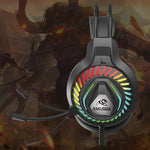 Cuffie da gaming ad archetto con microfono nere KSC-849