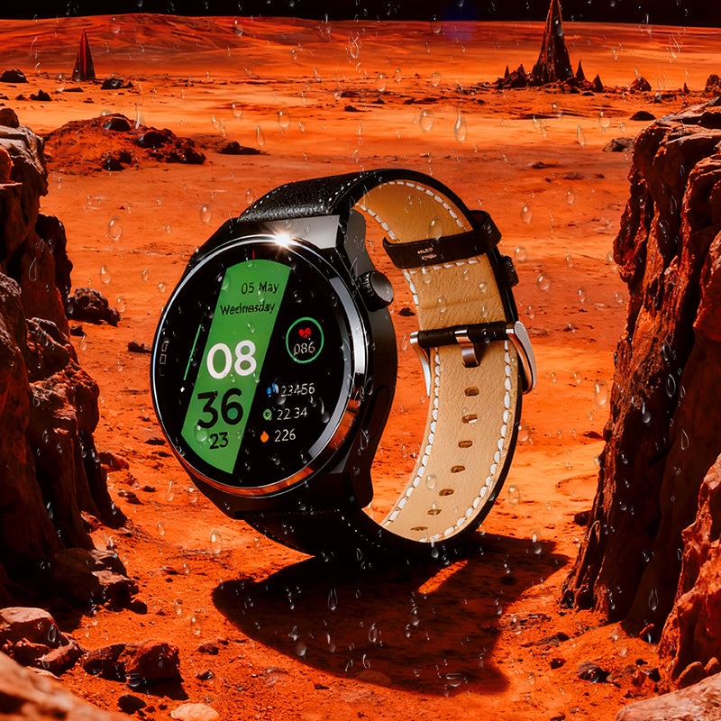 Smartwatch sportivo IP68 display 1,50" e cinturino effetto pelle KSC-1139 6921042152257 F4775