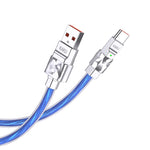 Cavo per alimentazione e sincronizzazione USB Type-C 1m 65W blu KSC-956 6921042132938 F4655