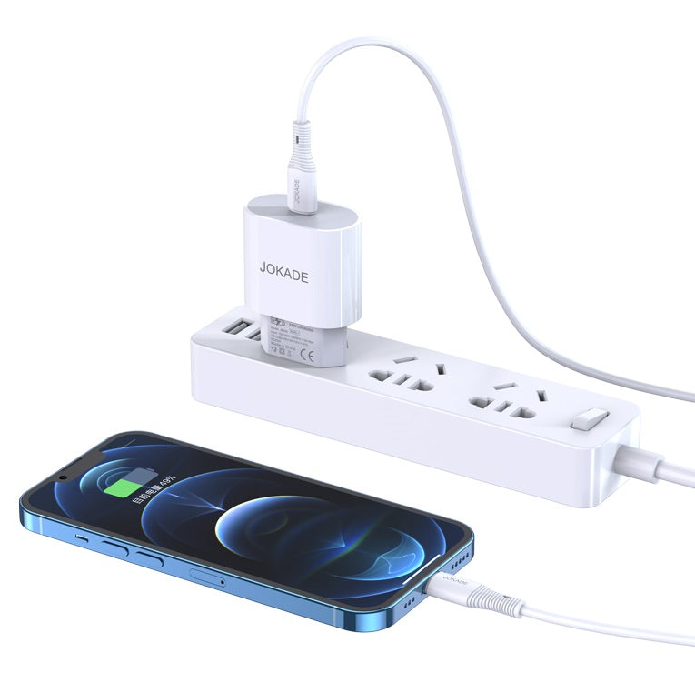 Alimentatore caricabatterie USB type C/Lightning 9V-2A/12V-1.67A PD20W JB010 F2170