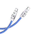 Cavo per alimentazione e sincronizzazione Type-C 1m 100W blu KSC-956 6921042132990 F4665