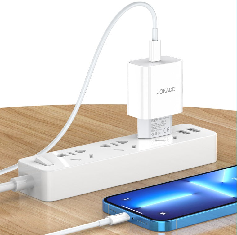 Caricabatterie con cavo USB tipo C / Lightning ricarica rapida 3A 27W bianco JB069 6921042139098 F2980