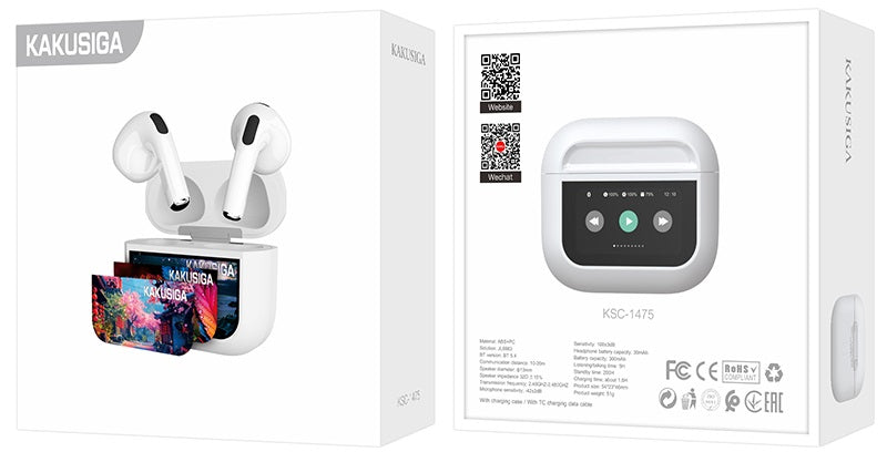 Cuffie auricolari Bluetooth True Wireless con Touch Screen LED KSC-1475 6921042144429 KSC-1475 F4380