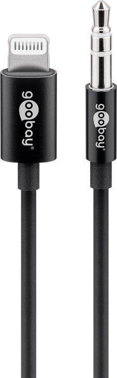 Cavo con connettore audio Apple Lightning 35 mm 1 m nero