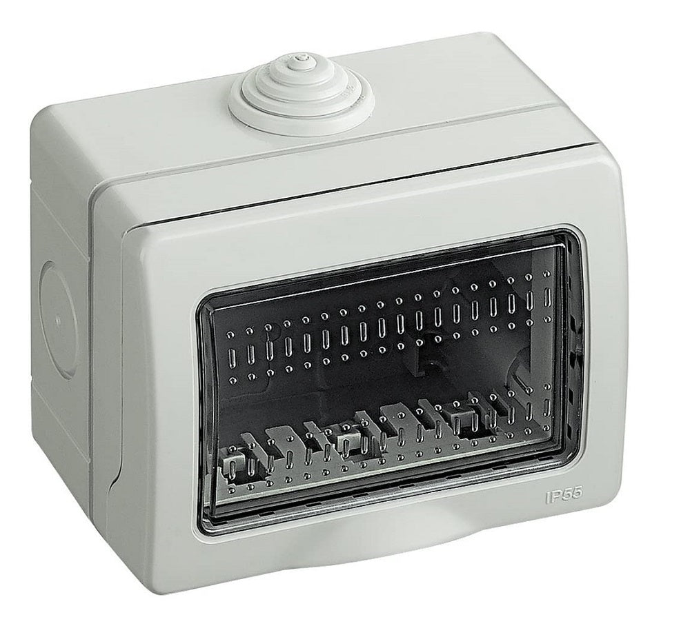 Idrobox IP55 3 moduli bianco compatibile Matix