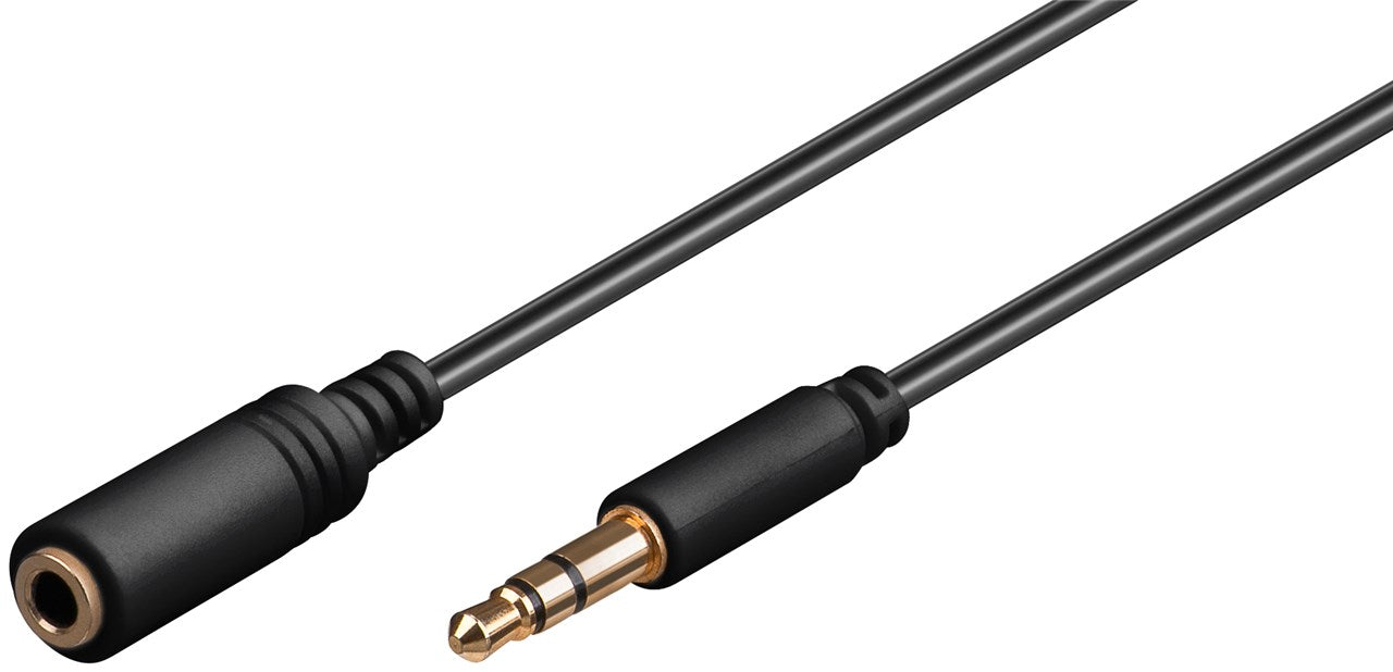 Cavo di prolunga per cuffie e audio AUX 35 mm 3-pin sottile