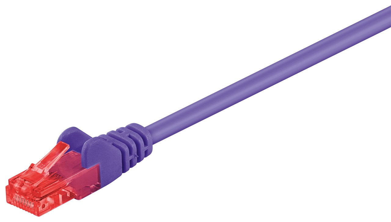 CAT 6 cavo patch U/UTP viola conduttore di alluminio placcato di rame CCA 20 m