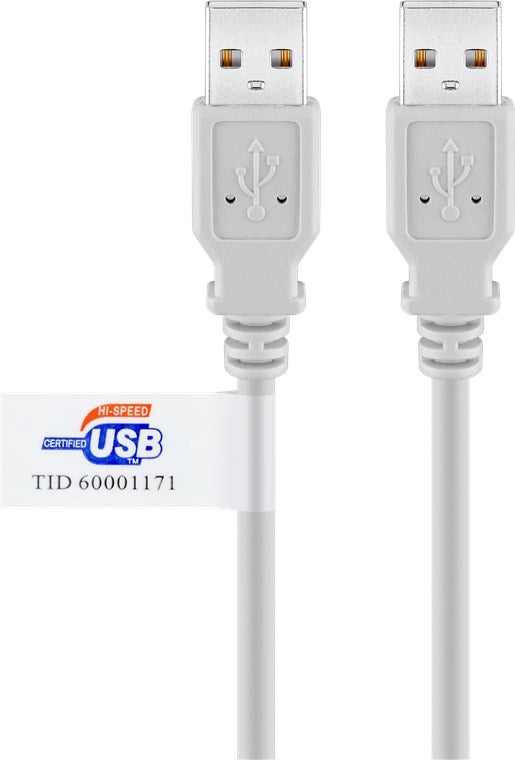 Cavo USB 2.0 ad alta velocità con certificazione USB grigio