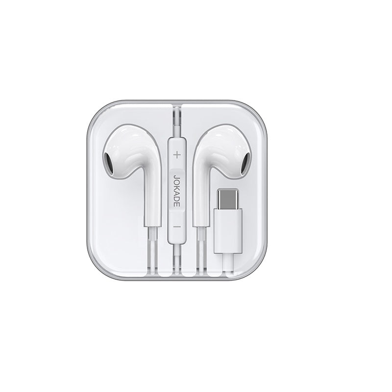 Auricolari Type-C con microfono e controllo volume bianchi JD046  6921042130842 F4795