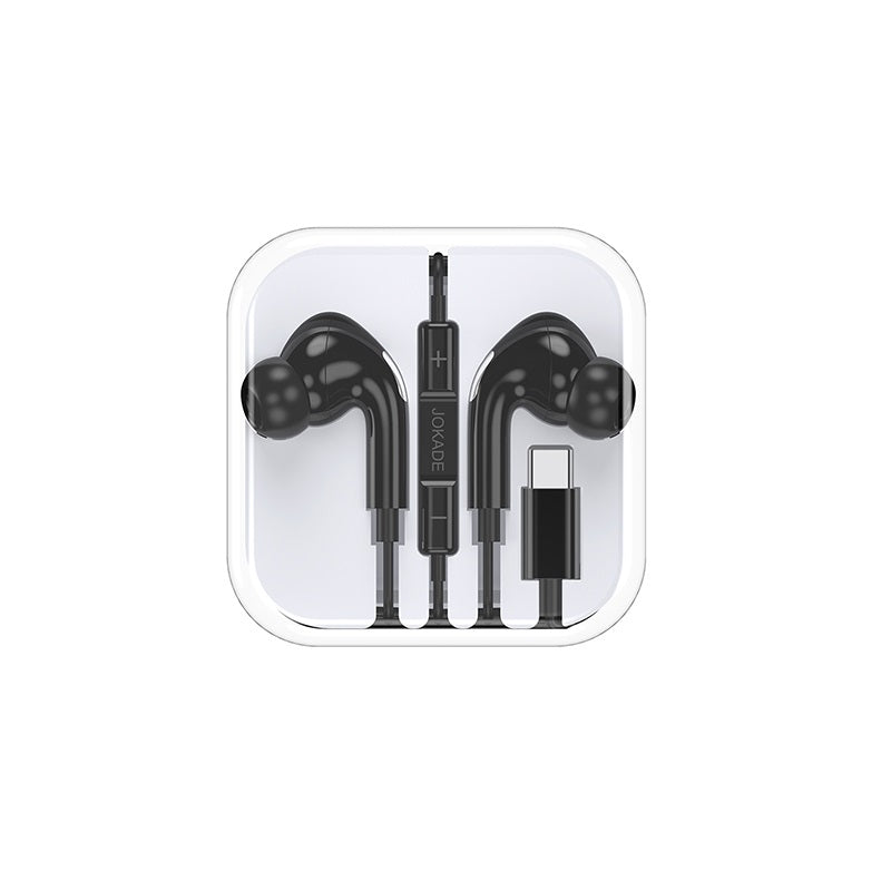 Auricolari Type-C con microfono e controllo volume neri JD045 6921042130835 F4800