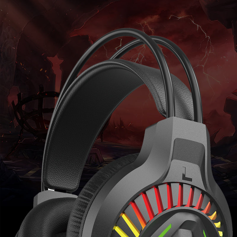 Cuffie da gaming ad archetto con microfono nere KSC-849