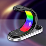 Stazione di Ricarica Wireless Rapida 3 in 1 con Supporto 15W 6921042137407 KSC-1355 F4690