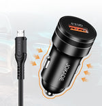 Caricabatterie per smartphone per auto microUSB 3A 18W JH039  6921042138534 F3010