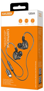 Cuffie auricolari con microfono 1,2m Type-c nere KSC-1300