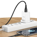 Cavo per ricarica e sincronizzazione USB type C -  type C  1m nero PD100W 5A JA043