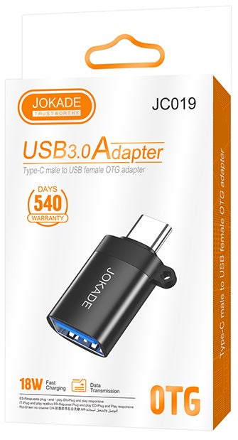 Adattatore USB-C Maschio a USB-A Femmina JC019 6921042143279 F4490