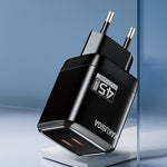 Caricatore USB-C PD 45W doppia porta EU ricarica rapida 6921042146058 KSC-1604 F4005