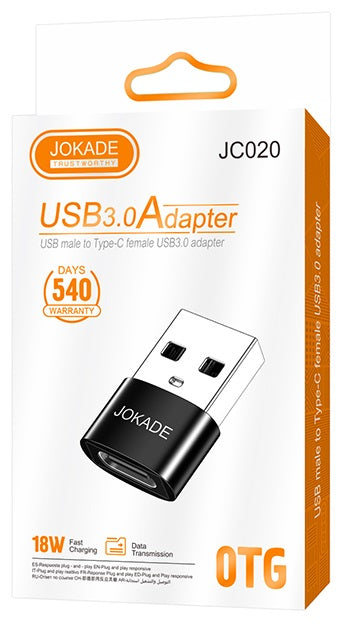 Adattatore USB-A Maschio a USB-C Femmina 6921042143309 JC020 F4485