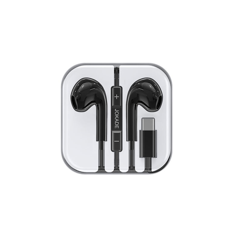 Auricolari Type-C con microfono e controllo volume neri JD046 6921042130859 F4790