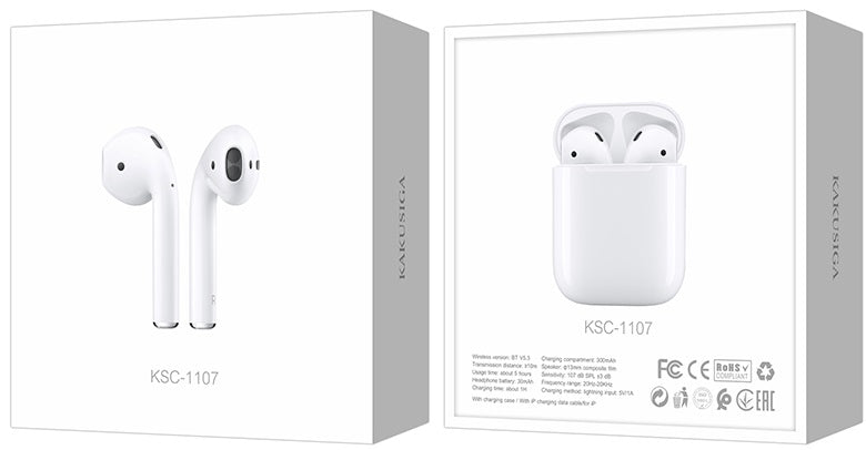 Cuffie auricolari Bluetooth bianche KSC-1107 F2630
