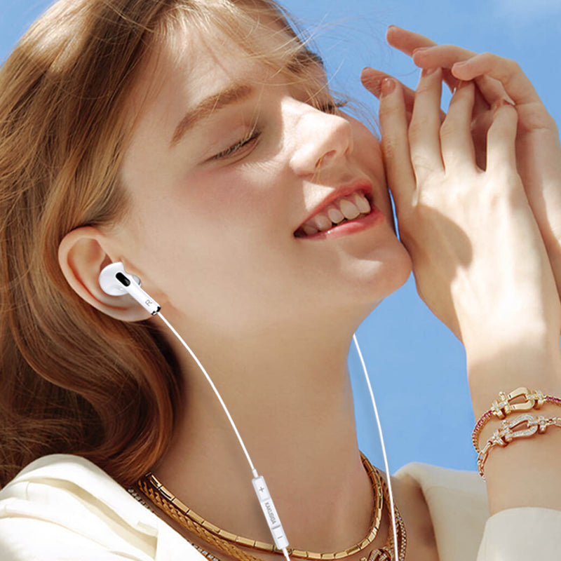 Cuffie auricolari con microfono 1.2m type C bianche KSC-727