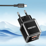 Caricabatterie USB-C PD 20W nero con cavo Type-C 1m KSC-1251 69210421415210 F4615