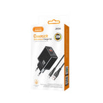 Caricabatterie ricarica rapida USB-A 30W con cavo USB-A - USB-C nero 1m JB094 6921042144603 F4770
