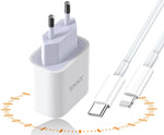 Caricabatterie con cavo USB tipo C / Lightning ricarica rapida 3A 27W bianco JB069 6921042139098 F2980