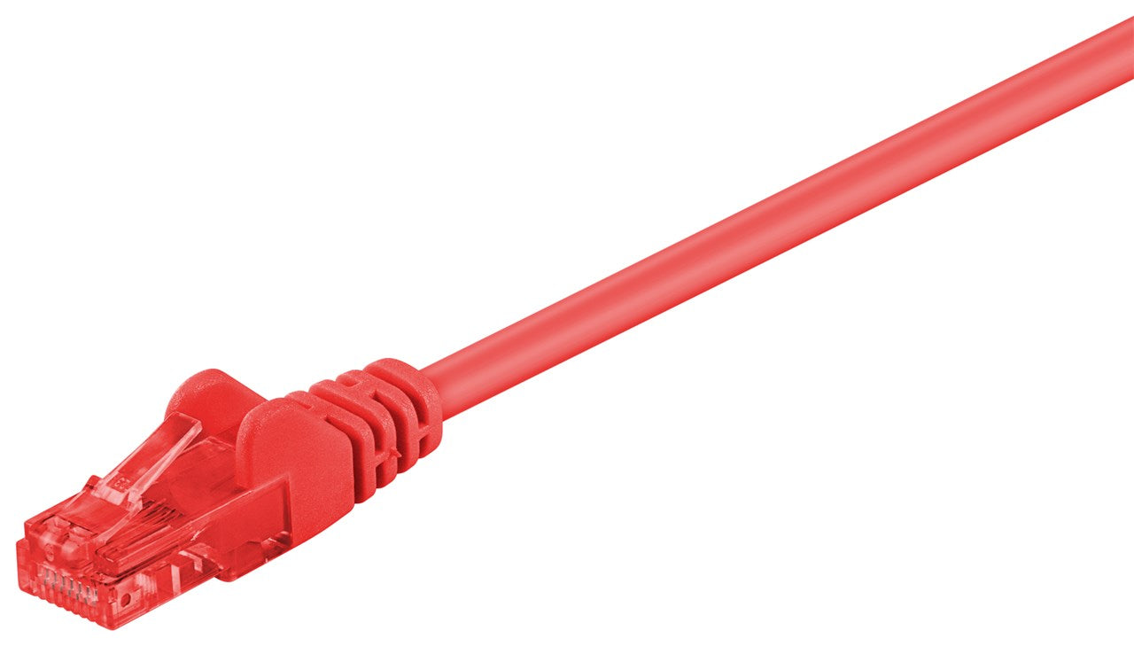 CAT 6 cavo patch U/UTP rosso conduttore di alluminio placcato di rame CCA 1.5 m