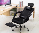 Sedia ergonomica da ufficio nera con poggiapiedi 8053323553205 804