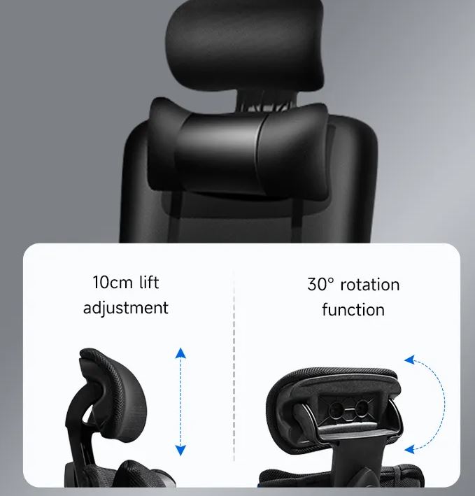 Sedia ergonomica da ufficio nera con poggiapiedi 8053323553205 804